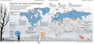 Grafik om sommartid i vrlden